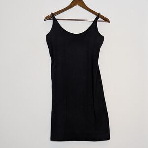 NWT Gretchen Scott Cotton Lycra Black Slip Tank‎ Top Dress. Medium